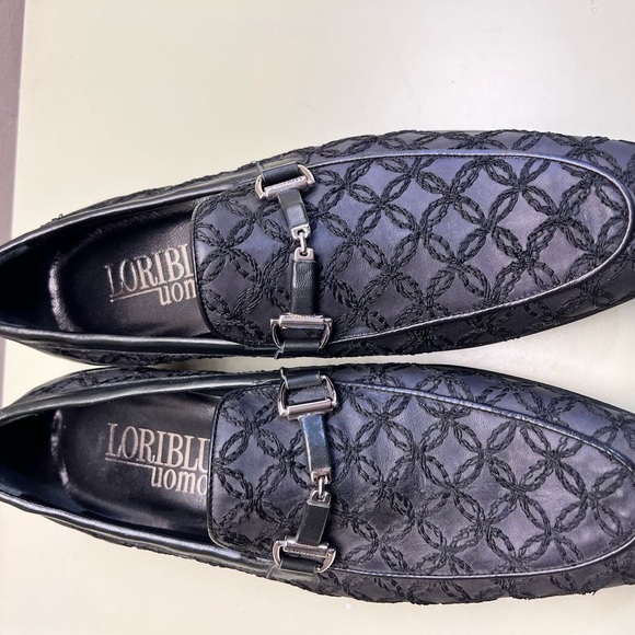 LORIBLU MADE IN ITALY LEATHER  Black Slip-On Loafers with Cushioned Insole main image 4